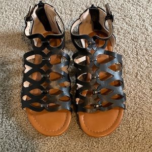 Girls size 1 Gladiator Sandals